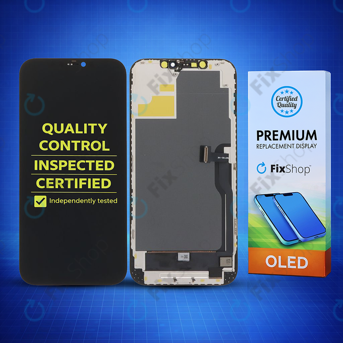 Displej Soft OLED pro iPhone 12 Pro Max, Dotykové sklo s rámem, DIAGNOSTIC