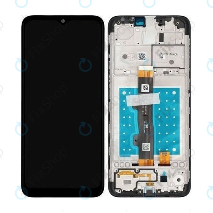 Motorola Moto E7 XT2095 - LCD Displej + Dotykové Sklo + Rám (Mineral Gray) TFT