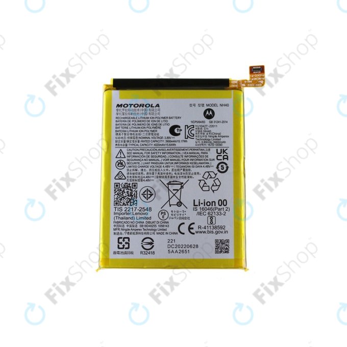 Motorola Moto E22i - Baterie NH40 4020mAh - SB18D48255 Genuine Service Pack
