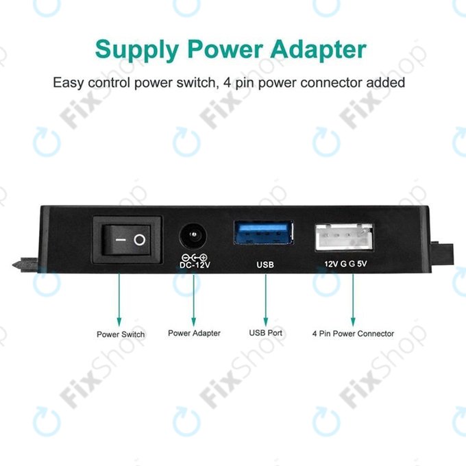 USB 3.0 na SATA / IDE adaptér pro 2.5" a 3.5" HDD/SSD a optické mechaniky