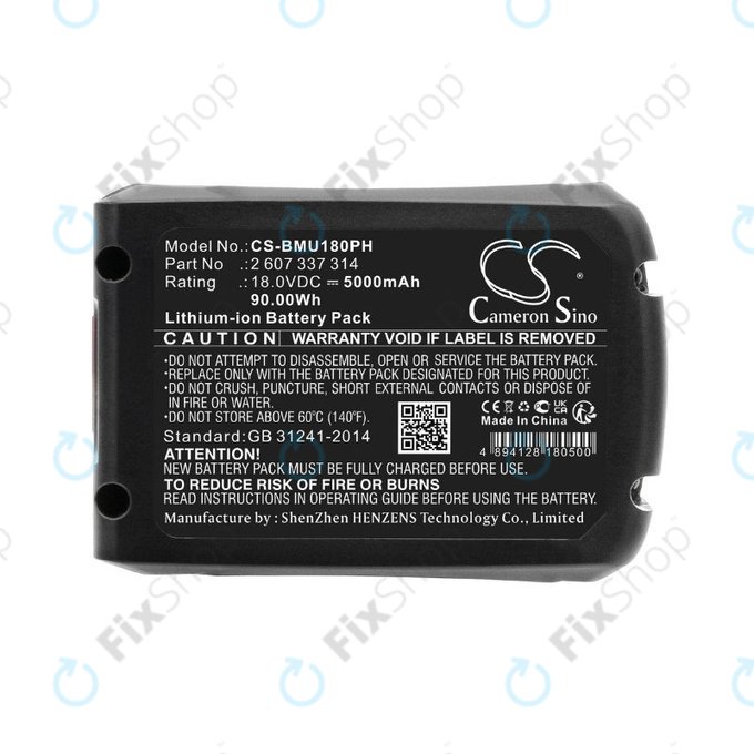 Bosch 18V - Baterie 2 607 337 314 Li-Ion 18.0V 5000mAh HQ