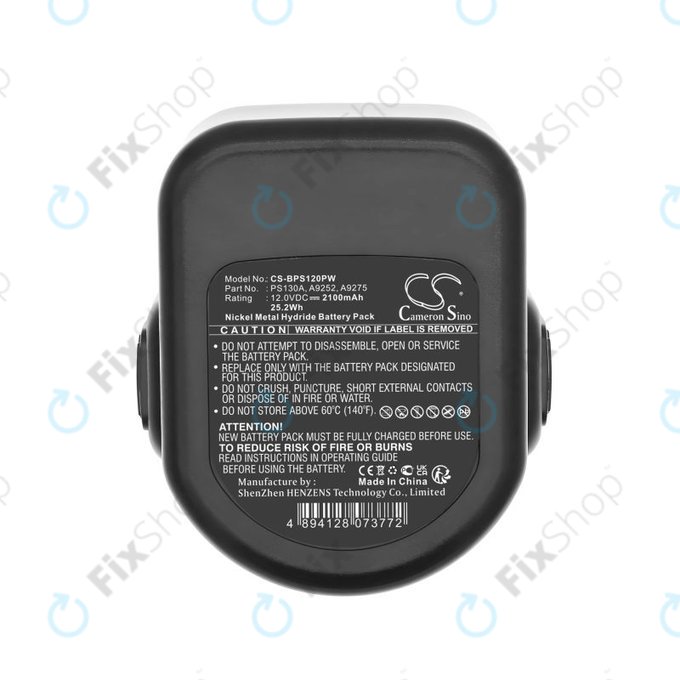 Baterie pro Black & Decker Cd1202, 2100mAh, Ni-MH, 12V, PS130A, HQ