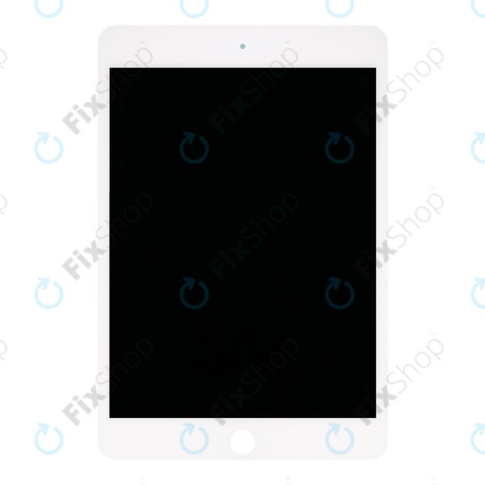 LCD Displej pro iPad Mini 5, White, Dotykové sklo bez rámu, Refurbished