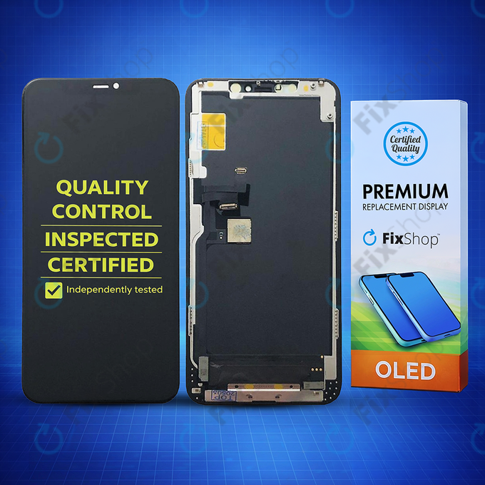 Displej Soft OLED pro iPhone 11 Pro Max, Dotykové sklo s rámem, FixPremium