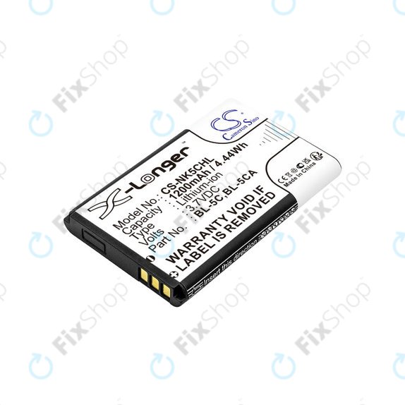 Baterie pro Nokia 1208, 1110, 2310, 1200mAh, Li-ion, 3.7V, BL-5C, HQ
