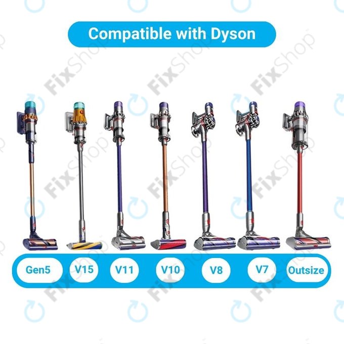Dyson V-series, Outsize - Podlahová Hubice se Zeleným LED Světlem