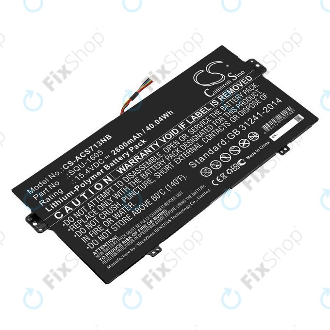 Baterie pro Acer SF713-51, 2600mAh, Li-Pol, 15.4V, SQU-1605, HQ