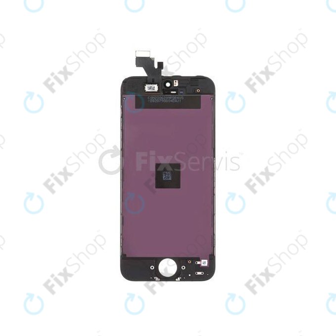 Displej pro iPhone 5, Black, Dotykové sklo s rámem