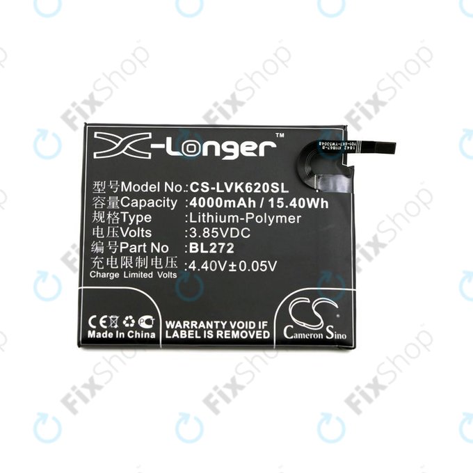 Baterie pro Lenovo K6 Power, 4000mAh, Li-Pol, 3.85V, BL272, HQ