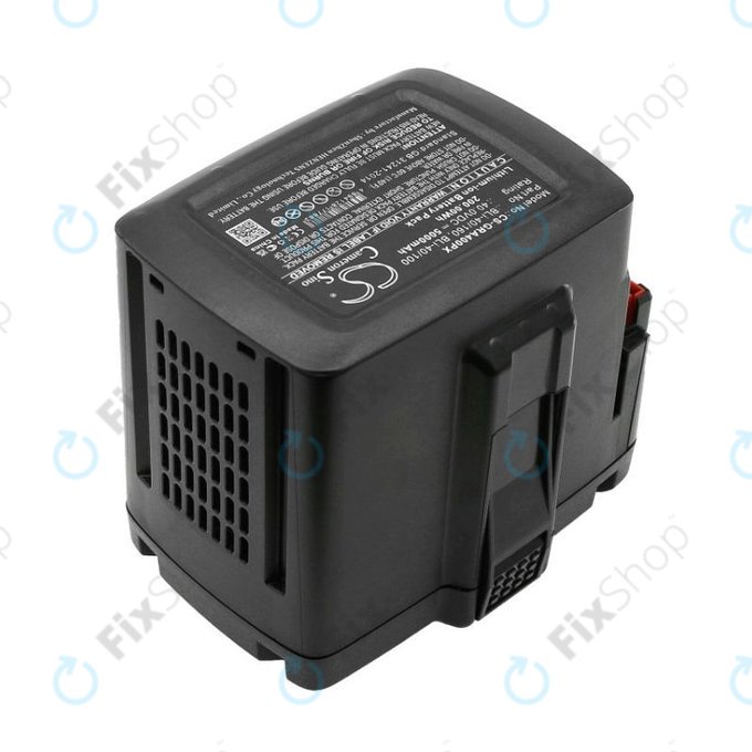 Baterie pro Gardena Powercut Li40/30, Powermax Li-40/41, 5000mAh, Li-Ion, 40V, BLi-40/160, BLi-40/100, HQ