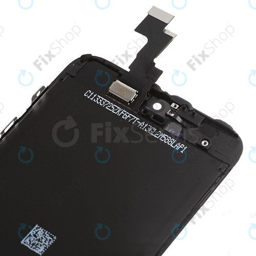 Displej pro iPhone 5S, SE, Black, Dotykové sklo s rámem