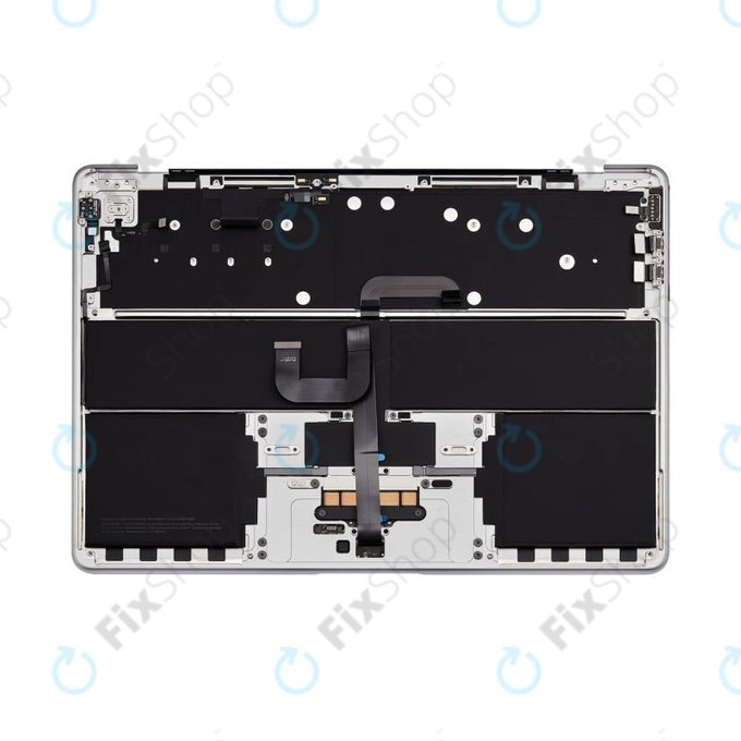Horní rám klávesnice pro MacBook Air 13", A3113 (2024), s klávesnicí US a baterií, Silver, 661-40228, Genuine Apple