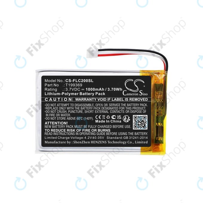 Baterie pro FLIR C2, C3, 1000mAh, Li-Pol, 3.7V, T199369, HQ