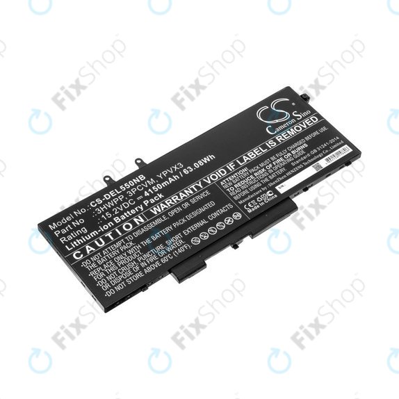 Baterie pro Dell Latitude 5501, Latitude 5401, Latitude 14 5410, Latitude 15 5511, 4150mAh, Li-Ion, 15.2V, 3HWPP, HQ
