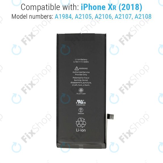 Baterie pro iPhone XR, 2942mAh, Service Pack