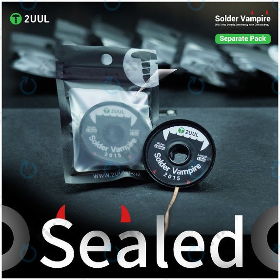 Odsávací lanko (knot) Solder Vampire , 2UUL DW16, samostatně balené, 10 rolí/box
