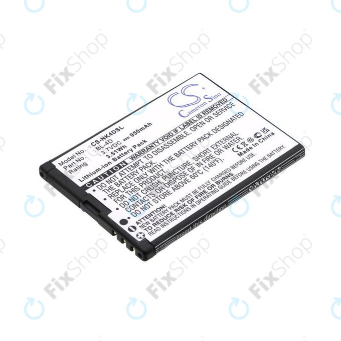 Baterie pro Nokia N97 Mini, E5, E7, BLU Hero 2, 950mAh, Li-Ion, 3.7V, BL-4D, HQ