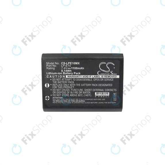Canon EOS 1100D, 1200D, Kiss X50, Rebel T3, T5 - Baterie LP-E10 Li-Ion 1100mAh HQ