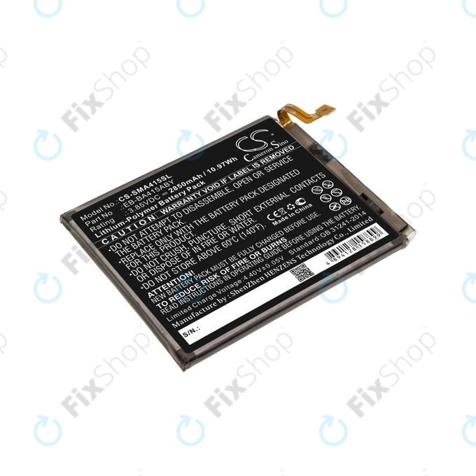 Baterie pro Samsung A41 A415F, 2850mAh, Li-Pol, 3.85 V, EB-BA415ABY, HQ