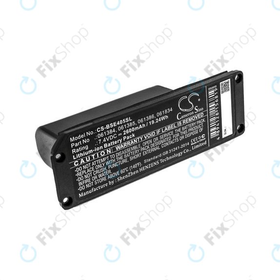 Baterie pro Bose 413295, SoundLink Mini, 2600mAh, Li-ion, 7.4V, 061384, HQ