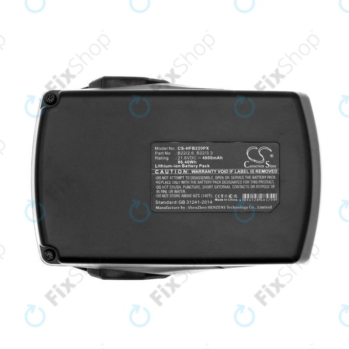 Baterie pro Hilti B22 Ag 125-A22, Wsr 22-A, 4000mAh, Li-Ion, 21.6V, B22/2.6, HQ