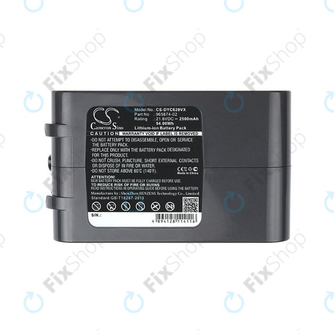 Dyson DC-series, V6 - Baterie 965874-02 Li-Ion 21.6V 2500mAh HQ