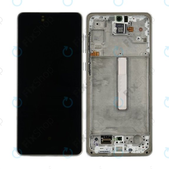 Samsung Galaxy A73 A736 - LCD Displej + Dotykové Sklo + Rám (White) TFT