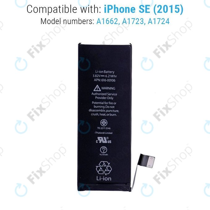 Baterie pro iPhone SE, 1624mAh, FixPremium