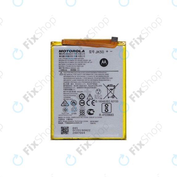 Motorola Moto G7 Power, G8 Power Lite, G9 Play, G10, G20, G30, G50, G51, E7 Plus, E7, E7i Power, E30, E40 - Baterie JK50 5000mAh - SB18C28956, SB18C77591 Genuine Service Pack