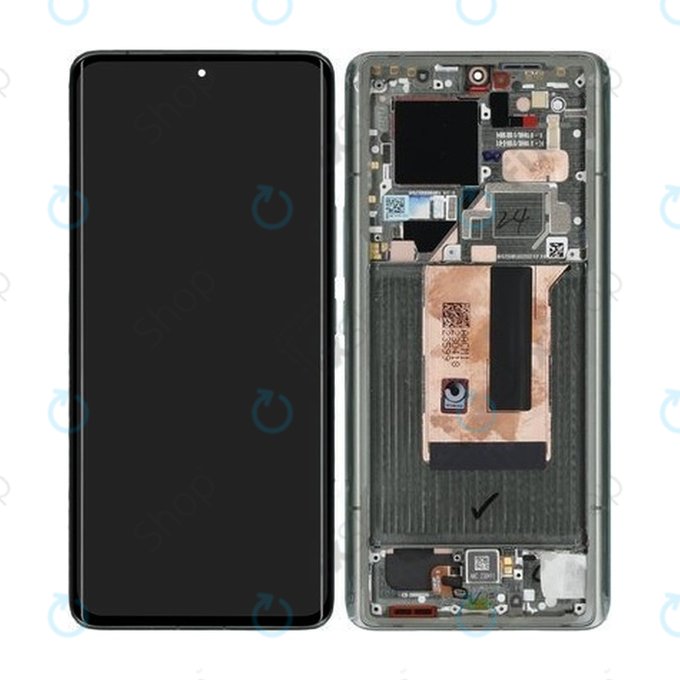 Xiaomi 13 Ultra - LCD Displej + Dotykové Sklo + Rám (Green) - 56000500M100 Genuine Service Pack