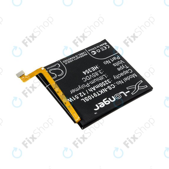 Baterie pro Nokia 9 PureView, 3250mAh, Li-Pol, 3.85 V, HE354, HQ