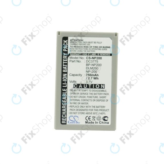 Baterie pro Minolta DiMAGE X, Xi, Xt, Xt Biz, Xg, 750mAh, Li-Ion, 3.7V, NP-200, HQ