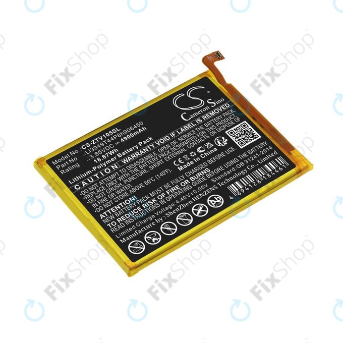 Baterie pro ZTE Blade V Smart, V30 Vita, 4900mAh, Li-Pol, 3.85V, Li3949T44P8h906450, HQ