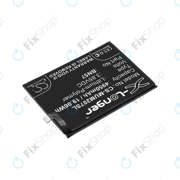 Baterie pro Xiaomi Poco X3 NFC M2107J20CG, 4950mAh, Li-Pol, 3.85 V, BN57, HQ