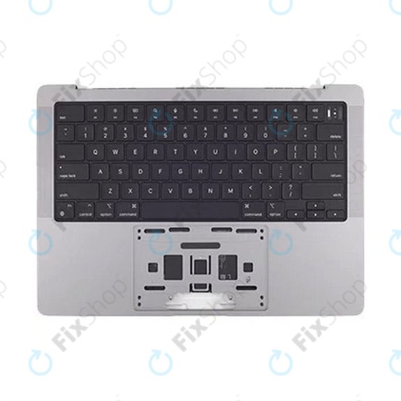 Horní rám klávesnice pro MacBook Pro 14", A2442 (2021), A2779 (2023), s klávesnicí US a baterií, Space Gray, 661-21972, Genuine Apple