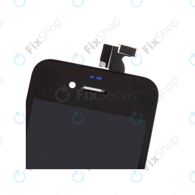 Displej pro iPhone 4S, Black, Dotykové sklo s rámem