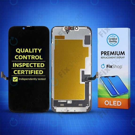 Displej Soft OLED pro iPhone 14 Plus, Dotykové sklo s rámem, DIAGNOSTIC