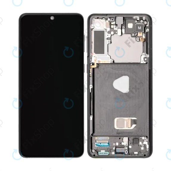 Samsung Galaxy S21 Plus G996B - LCD Displej + Dotykové Sklo + Rám (Phantom Black) TFT