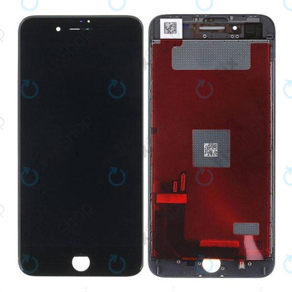 Displej pro iPhone 8 Plus, Black, Dotykové sklo s rámem, Refurbished