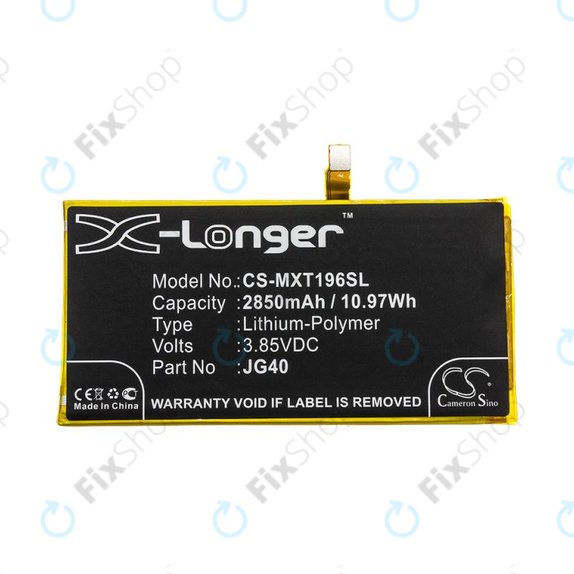 Baterie pro Motorola Moto G7 Plus, G7 Plus DS, 2850mAh, Li-Pol, 3.85V, JG40, HQ