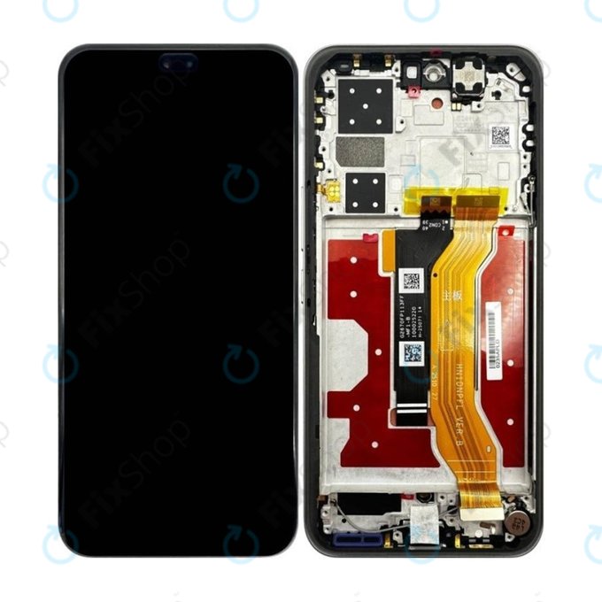 Honor 400 Pro - LCD Displej + Dotykové Sklo + Rám (Lunar Grey) - 0235APLD Genuine Service Pack