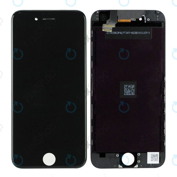 Displej pro iPhone 6, Black, Dotykové sklo s rámem