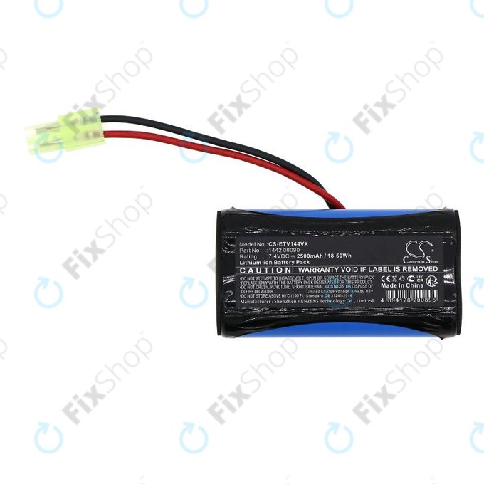 Baterie pro ETA Verto 1442, 2500mAh, Li-Ion, 7.4V, 1442 00090, HQ