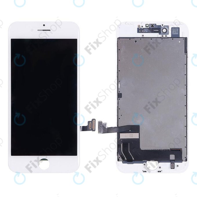 Displej In-Cell pro iPhone 7, White, Dotykové sklo s rámem, FixPremium