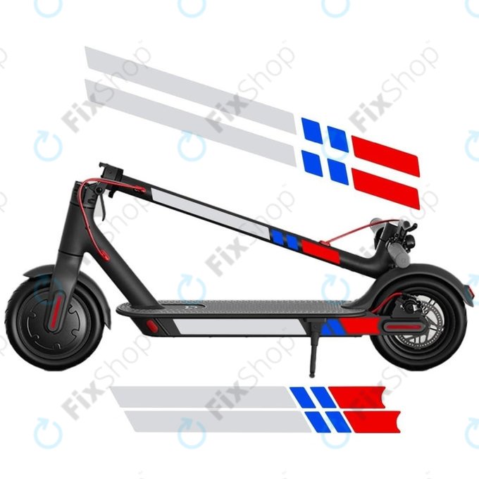 Xiaomi Mi Electric Scooter 1S, 2 M365, Essential, Pro, Pro 2 - Reflexní Nálepky (A)
