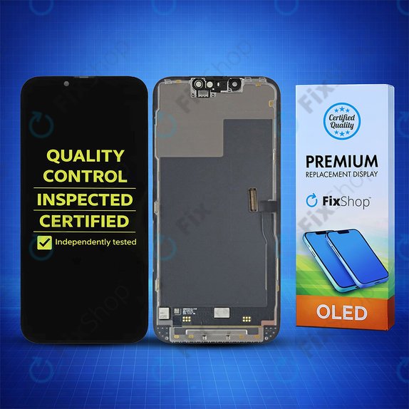 Displej Hard OLED pro iPhone 13 Pro, Dotykové sklo s rámem, FixPremium