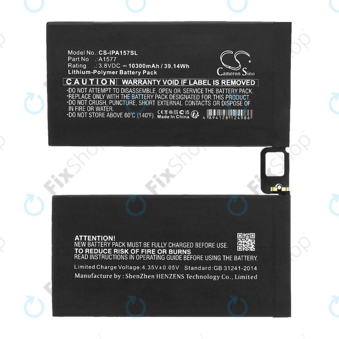 Apple iPad Pro 12.9 (1st Gen 2015) - Baterie A1577 10300mAh HQ