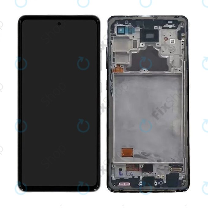 Samsung Galaxy A52 A525F, A526B - LCD Displej + Dotykové Sklo + Rám (Awesome White) - GH82-25524D, GH82-25526D, GH82-25754D, GH82-25602D Genuine Service Pack