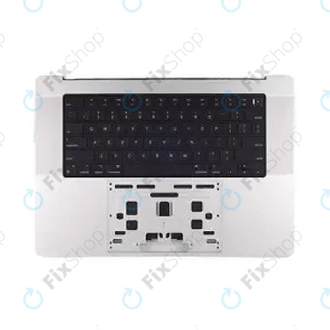 Horní rám klávesnice pro MacBook Pro 14", A3112 (2024), s klávesnicí US a baterií, Silver, 661-42513, Genuine Apple