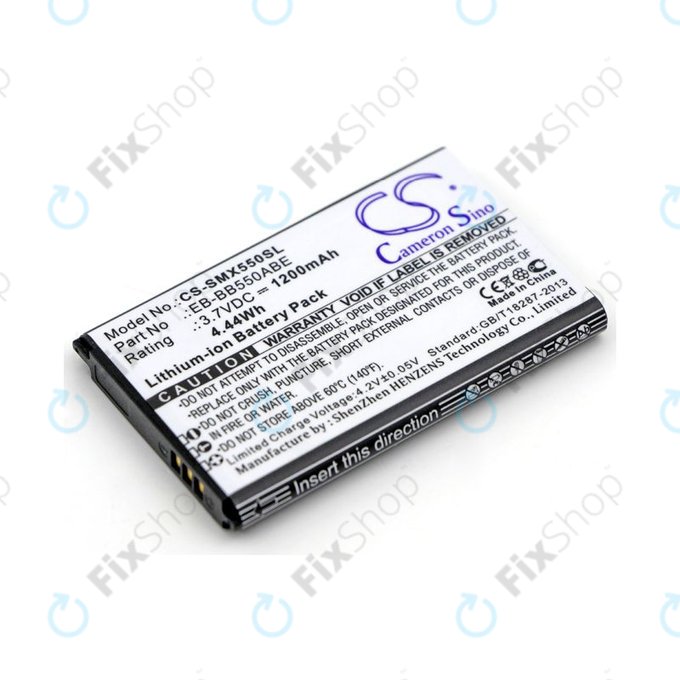Baterie pro Samsung Xcover 550, 1200mAh, Li-Ion, 3.7V, EB-BB550ABE, HQ